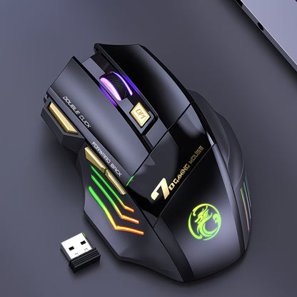 Rechargeable Wireless Gaming Mouse Compatible for PC/Laptop,