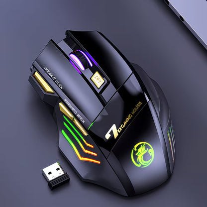 Rechargeable Wireless Gaming Mouse Compatible for PC/Laptop,